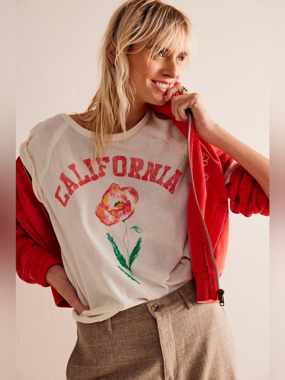 We the Free State Flower Tee🔥 California🌟XL• free people